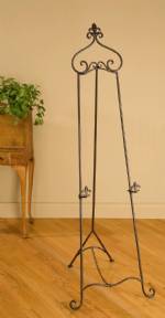 Floor Easel -  Fleur de Lis 64" - Antique Bronze