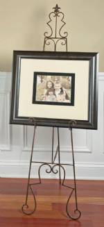Floor Easel -  Fleur de Lis 59" - Antique Copper