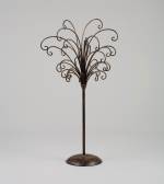   Jewelry Display Tree - Fountain Tree, Black with Red & Gold Accents