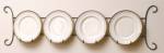 Plate Rack - Modern Scroll Horizontal 4 Place