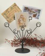 Photo Holders - Wrought Iron Seven Card Holder