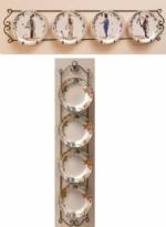  Plate Rack - Victorian Quadruple - Horizontal or Vertical