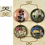 Plate Hangers - Wrought Iron 4 Place / 2 Rows