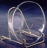 Adjustable Brass Finish Easel or Bowl Rack