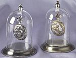   Glass Pocket Watch Domes - Satin Base  4" x 7"