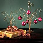  Ornament Trees - Gold Metal Ornament Trees