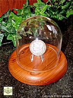  Coin Display Dome - Glass - 4" Dia x 4" High