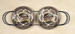  Plate Racks - Twig And Leaf Double Horizontal