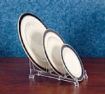 Plate Holders - Lucite Three Place