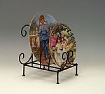 Plate Stands - Wrought Iron Four Plate Holder