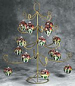  Ornament Trees - Gold Display - 22"