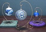 Ornament  Stands - Twisted Wire Scroll Base
