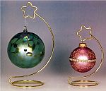 Ornament  Stands - Brass Star Topped