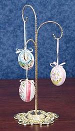 Ornament Hangers - Filigree Base Three Arm