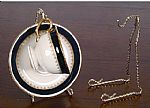 Cup and Saucer Stands - Brass Twisted Wire