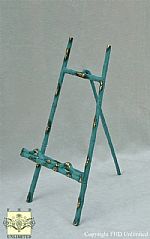 Plate Easels - Solid Brass Verdi Gris