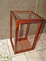  Doll Display Cases - Wood and Acrylic - Square 10 1/2" High
