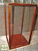   Doll Display Cases - Wood and Acrylic - Square 19" High