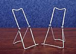 Plate Easels - Vinyl Coated - Hinged Three Piece