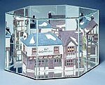   Doll Cases and Figurine Displays - Elongated Hexagon Glass Case