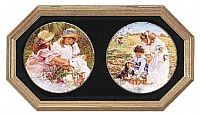 Plate Frames - Octagon -   Double Oak