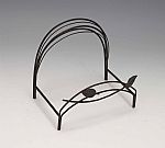 Wrought Iron Bowl Holder With Leaves
