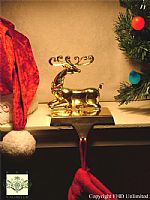 Stocking Hangers - Reindeer Laying