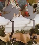 Wrought Iron Stocking Hangers and Hooks