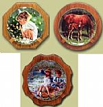 Plate Holder - Single Frame - Solid Oak