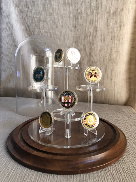 thumbnail image 2 of Air-Tite Challenge Coin Capsules – 44mm Direct Fit – 5 Pack – X1.75 – Clear Acrylic – Made USA 2 of 3
