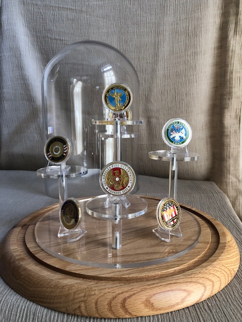 Challenge Coin Display Dome - 12" x 12"
