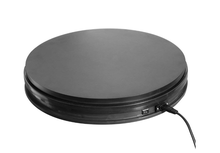 Turntable Display - Black or White 14 inch - 110 Pound, Motorized