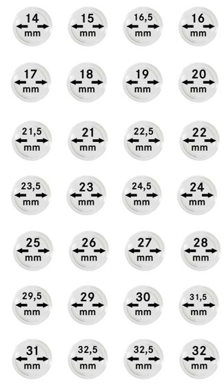 Coin Capsules - Crystal Clear