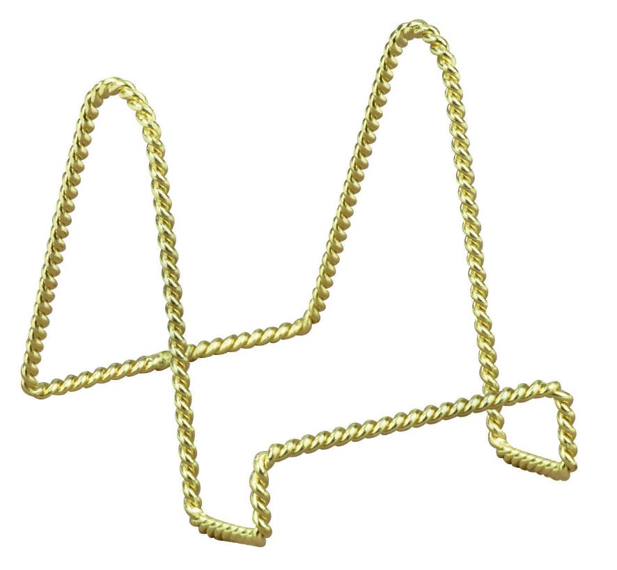 Display Easels - Brass Twisted Wire - Set of 12