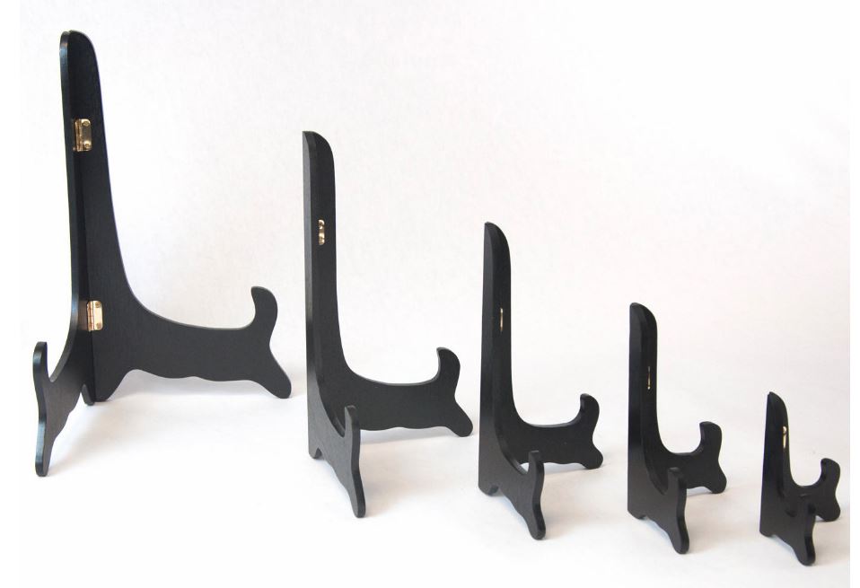 Plate Holder Easel Display Twisted Iron Black Stand Plate Stands