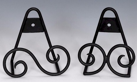 Plate Holders -  Wrought Iron Mini Hanger and Easel