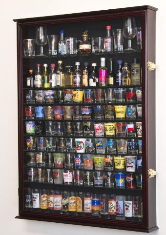 Shotglass Collector Case - 6 shelves