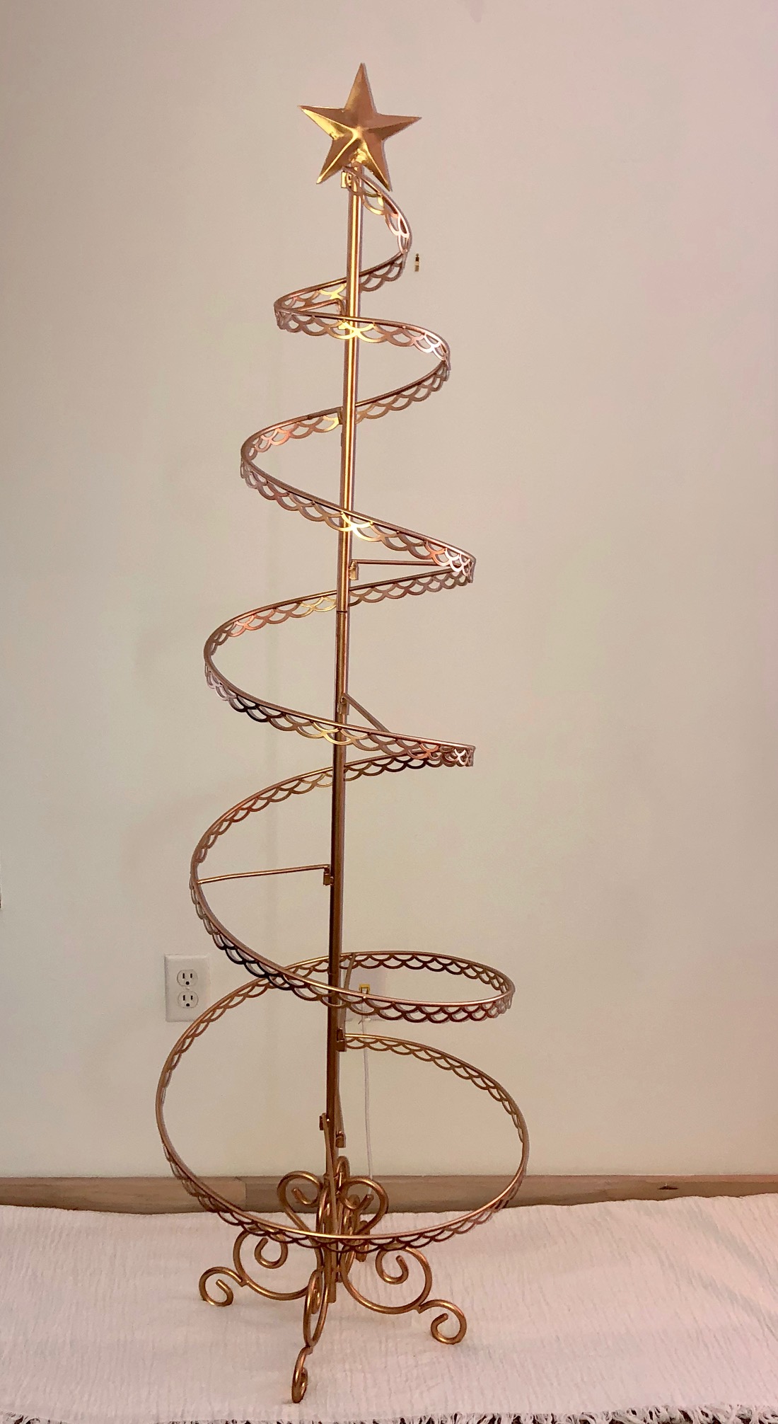 Ornament Trees - Spiral Wire Ornament Tree - 6 Foot