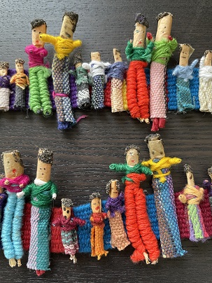 Handmade Guatemalan Hat Band with Multicolor Worry Dolls - Little  Companions