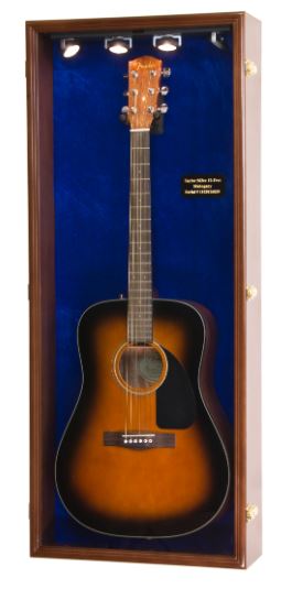 Guitar Display Case - Acoustic Wall Cabinet