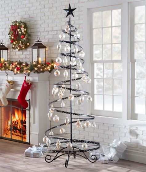 Ornament Trees - Large Spiral Wire Ornament Tree, Ornament Display Trees