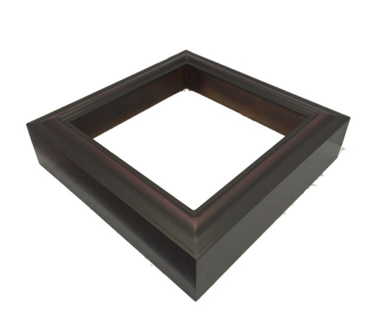 Custom Shadow Box Display Case - 10 x 10 Rosewood