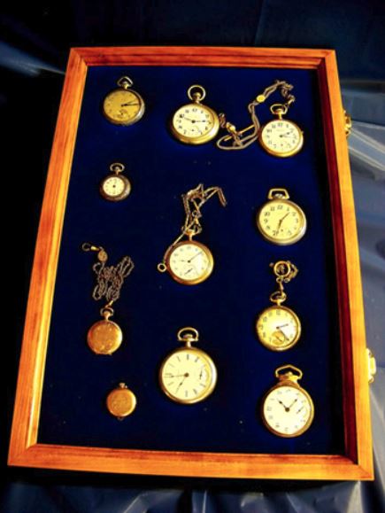 Pocket Watch Display Case - 12" x 18"