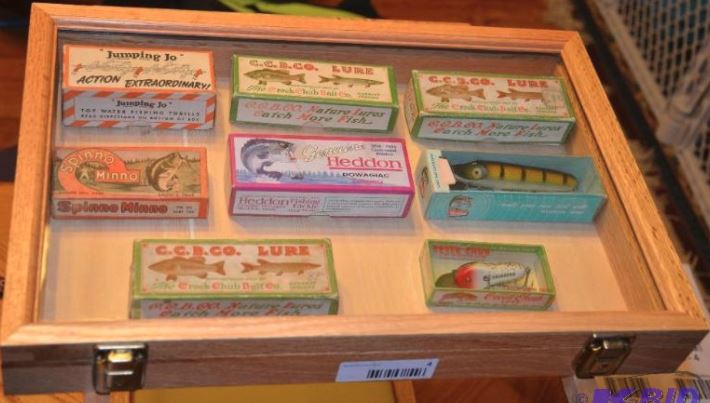 Vintage Fishing Lure Shadow Box