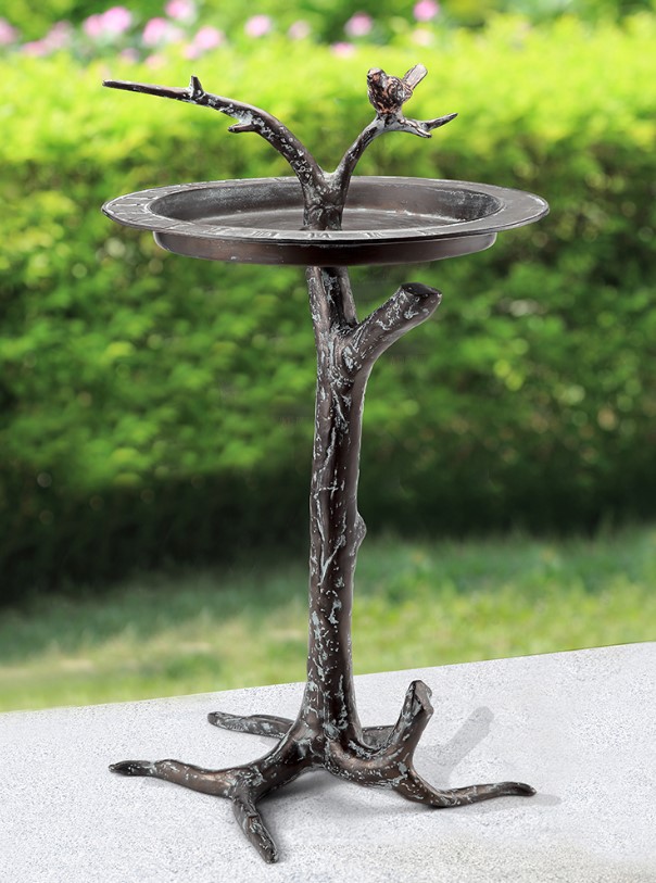 Birdbath - Bird & Twig Sundial