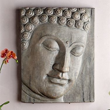 Wall Hanging -Buddha Head - Set of Two