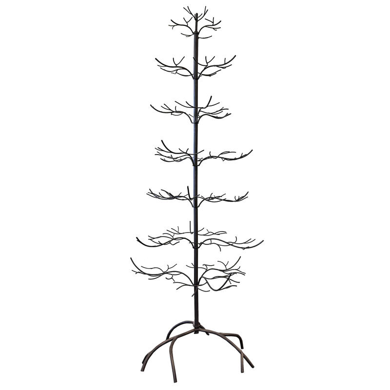 Ornament Display Tree - Large Mahogany Natural 66"