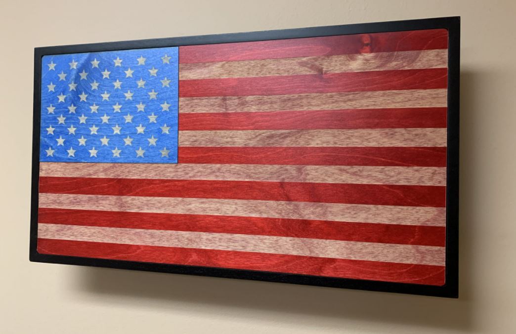 Hideaway Display - USA American Flag