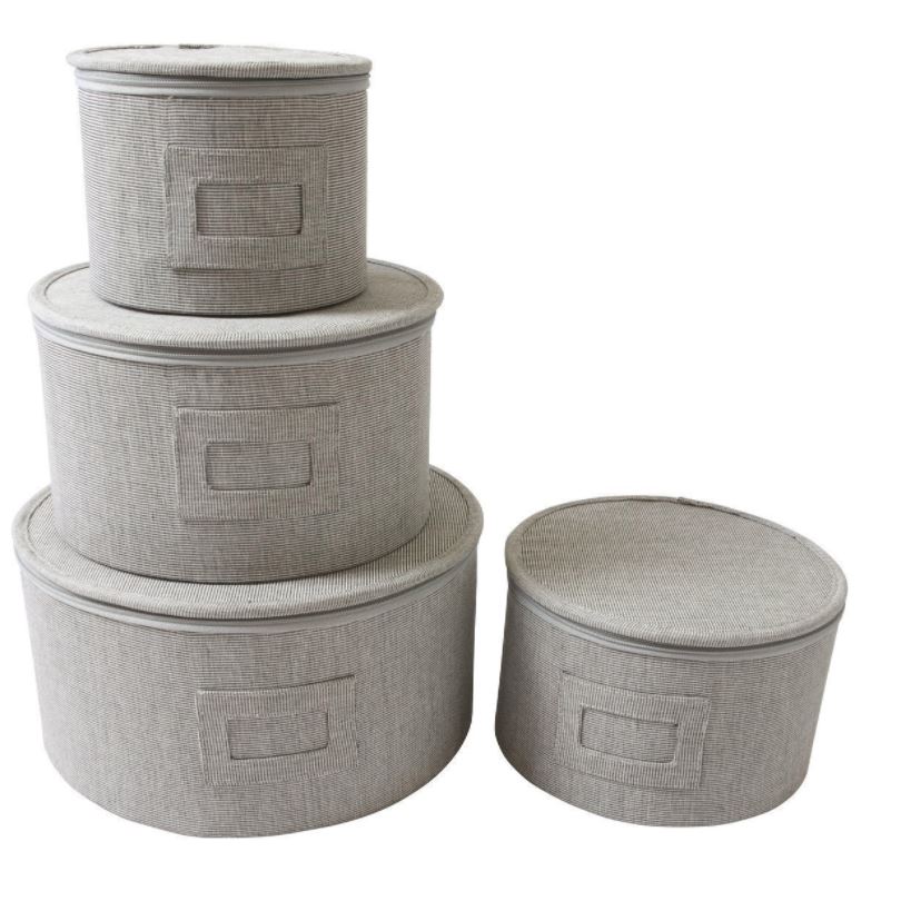 Dinnerware Storage - Gray Twill Hard Side Set