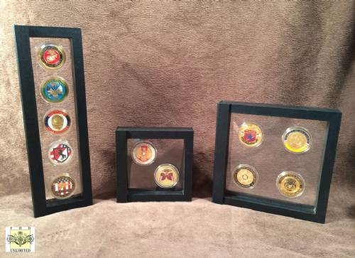 Challenge Coin Case - Five Coin Display